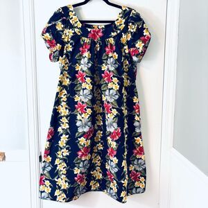 Royal Creations XL vintage muumuu dress made in Hawaii, USA cotton floral one po